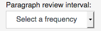 4. Paragraph review interval