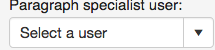 5. Paragraph specialist user