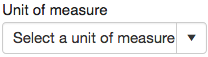 16. Select UOM (units of measure)