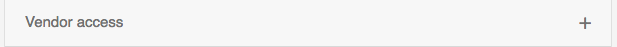 10. Vendor access tab